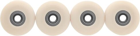 عجلات الإصبع Urethane من Teak Tuning Apex 61D - شكل شارع جديد، قطر 7.7 مم - ABEC-9 محامل ستيلث - صنع في الولايات المتحدة الأمريكية - رمادي وأبيض دوامة Colorway in Kuwait