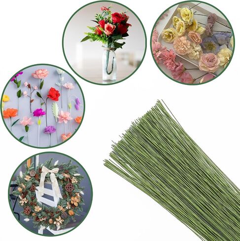 NESCCI Flower Tape,Floral Tape for Bouquets,12 Rolls of 1/2 "Wide Dark Green Flower Tape,Used for Wrapping Bouquet Stems and Flower Crafts,Wedding Bouquet (Dark Green, Size 264) in Saudi Arabia