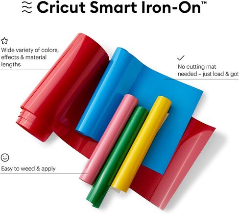 Cricut Smart Iron On (13in x 9ft, Gold) for Explore 3 and Maker 3 - Matless cutting for long cuts up to 12ft in Saudi Arabia