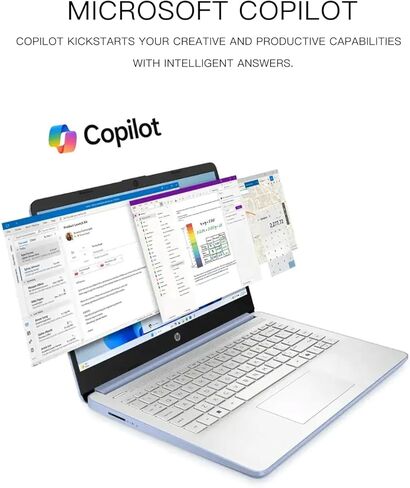 HP Student Business Computer - W/Microsoft Office Lifetime & Offc DVD محرك أقراص DVD • ذاكرة الوصول العشوائي 16GB • 128GB UFS و 256GB تمديد Micro SD • معالج Intel 4 -Core • HD Display • Win11 Pro (Silver) in Kuwait