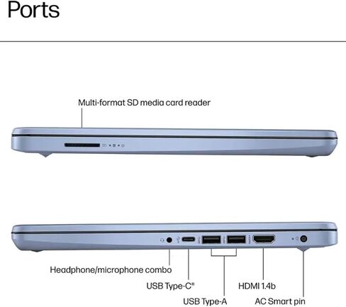 HP Student Business Computer - W/Microsoft Office Lifetime & Offc DVD محرك أقراص DVD • ذاكرة الوصول العشوائي 16GB • 128GB UFS و 256GB تمديد Micro SD • معالج Intel 4 -Core • HD Display • Win11 Pro (Silver) in Kuwait