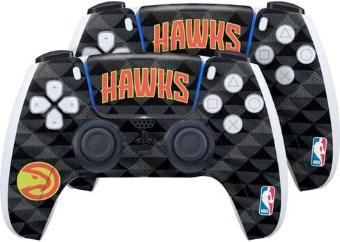Skinit Skinit Gaming Gaming Skin متوافق مع وحدة تحكم PS5 - NBA Atlanta Hawks Black Animal Print Design in Kuwait