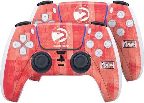 Skinit Skinit Gaming Gaming Skin متوافق مع وحدة تحكم PS5 - NBA Atlanta Hawks Black Animal Print Design in Kuwait