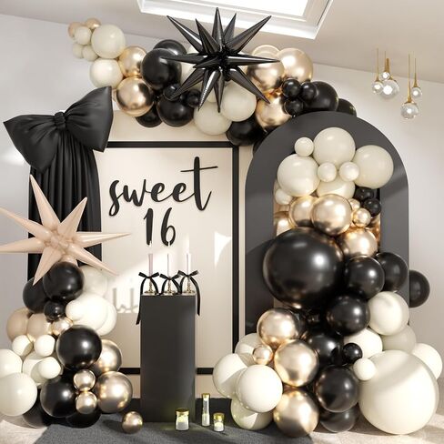 Casino Theme Balloon Arch Kit, 104 Pcs Red Black and Gold Metallic Latex Balloon Garland Kit with Dice Crown Explosion Star for Women Men Casino Night Las Vegas Birthday Graduation Party Decorations in Kuwait