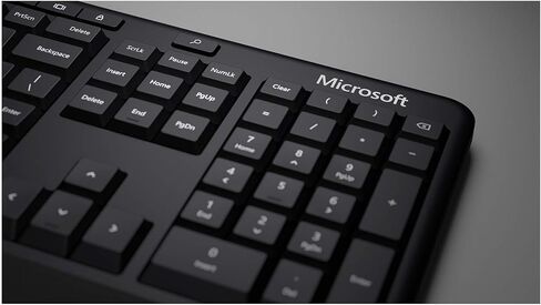 Microsoft LXM-00004 لوحة مفاتيح مريحة سلكية ، أسود in Saudi Arabia
