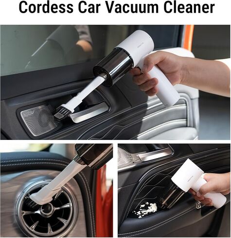 Computer Keyboard Cleaner Portable Vacuum and Compressed Air Duster Black in Saudi Arabia