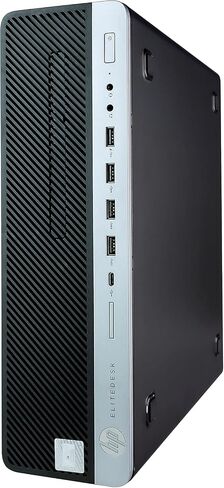HP Elitedesk 800G4 PC | Windows 11 Pro | Intel I5-8500 | 16 جيجابايت ذاكرة الوصول العشوائي 1 تيرابايت SSD | New Dual 24 "LCDs | مكبرات الصوت RGB | كمبيوتر المنزل أو المكتب | WIFI 6 AX200 + BT (متجدد) in Kuwait
