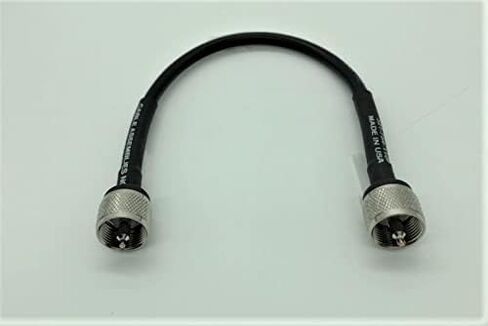 Times Microwave Low Coaxial Cable - LMR-400/LMR400-1 Foot - UHF-Male to UHF-Male (PL259) Connectors - Extension/Patch Cable for Ham/CB/Two-Way/Handheld/WiFi Radios, Transmitters in Kuwait