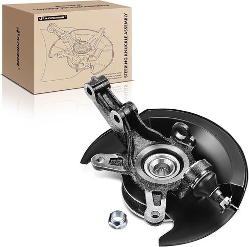 A-Premium Front Steering Knuckle & Wheel Bearing Hub Assembly Compatible with Honda Civic 2001-2002 L4 1.7L, Right Passenger Side, Replace # 51210S5AJ10, 45255S01A00, 44600S5DA00 in Kuwait