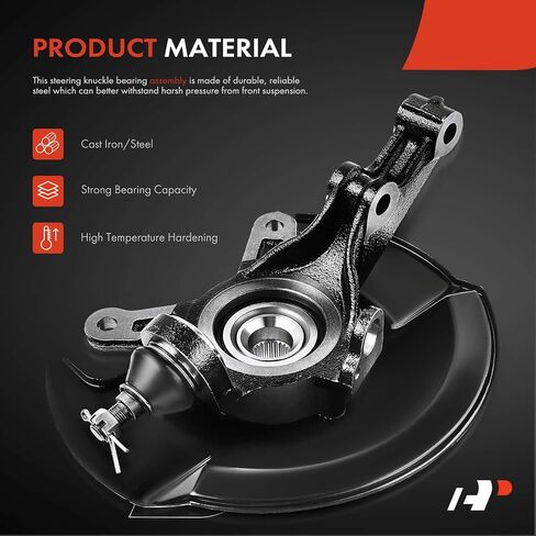 A-Premium Front Steering Knuckle & Wheel Bearing Hub Assembly Compatible with Honda Civic 2001-2002 L4 1.7L, Right Passenger Side, Replace # 51210S5AJ10, 45255S01A00, 44600S5DA00 in Kuwait