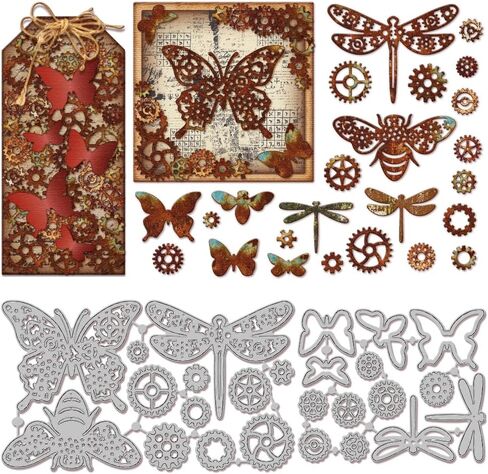 GLOBLELAND Animal Theme Bee Text Cut Dies Lovable Bee Metal Frame Decoration with Honeycomb Flower Cutting Dies Metal Embossing Stencil for Card Making Scrapbooking DIY Paper in Kuwait