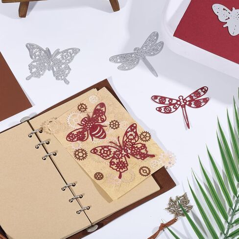 GLOBLELAND Animal Theme Bee Text Cut Dies Lovable Bee Metal Frame Decoration with Honeycomb Flower Cutting Dies Metal Embossing Stencil for Card Making Scrapbooking DIY Paper in Kuwait