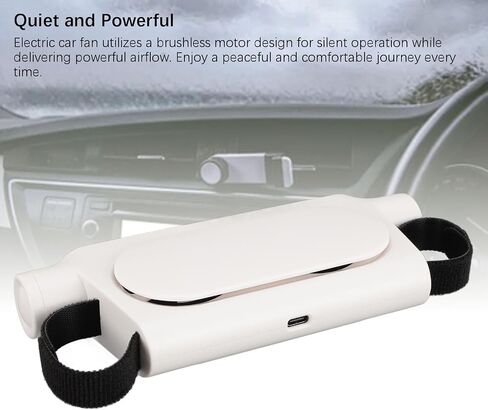 مروحة سيارة Yoidesu للسائق ومقعد الراكب - 3 سرعة للرياح ، مروحة مقعد السيارة ، محمولة USB Backseat ، مروحة تبريد الأطفال ، طفل هادئ ، مسند رأس ، 3 سرعات للسيارات Van RV Truck in Saudi Arabia