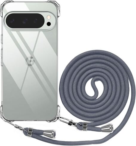 حزام حزام لـ Google Pixel 9 Pro XL Crossbody Rope ، غطاء خلية مضادة للانتشار مع حزام سلك عنق قابل للتعديل ، حالة هاتف شحنة شفافة واضحة لـ Google Pixel 9 Pro XL Girls Summer in Kuwait