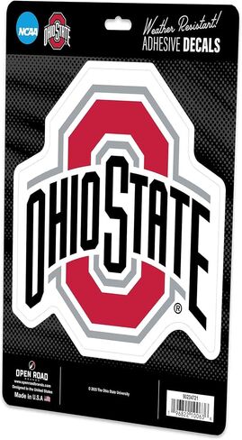 Ohio State University Logo Adhesive Vinyl Decal - Fun Buckeyes Sticker for Car, Laptop or Water Bottle in Saudi Arabia