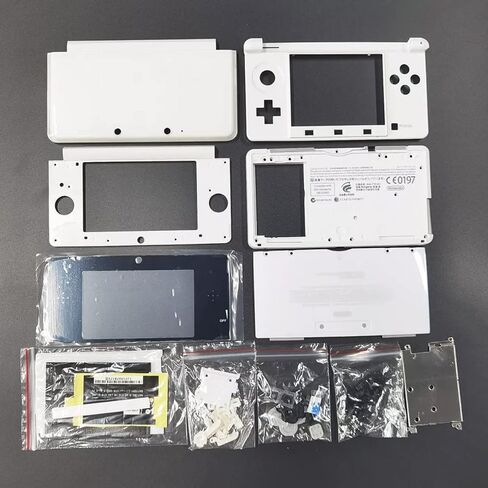 قضية غلاف قذيفة الإسكان البديلة لوحدة التحكم في لعبة Nintendo 3DS ، كاملة إكسسوارات حالة الاستبدال الكاملة لـ 3DS Pink in Saudi Arabia