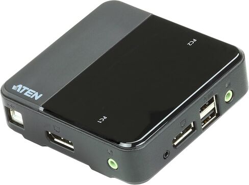 ATEN USB DisplayPort/Audio 2 Port KVM Switch CS782DP 4K UHD (3840 × 2160 @ 60 Hz) 4K DCI (4096 × 2160 @ 60 هرتز) ، ودعم Windows ، و Mac ، و Sun ، و Linux ، المملكة المتحدة ، 1 كيلو فولت في السوق. in Kuwait