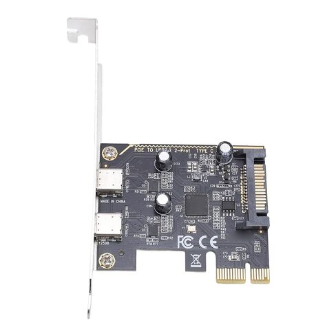PCIe to Type C Adapter Card ASM1042 Main Control Chip USB 3.2 Gen1 2 Port Expansion Card Plug and Play for Win7 in Saudi Arabia
