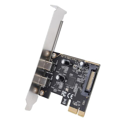 PCIe to Type C Adapter Card ASM1042 Main Control Chip USB 3.2 Gen1 2 Port Expansion Card Plug and Play for Win7 in Saudi Arabia