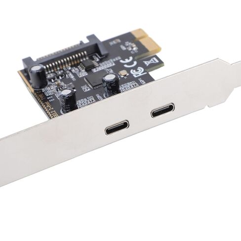 PCIe to Type C Adapter Card ASM1042 Main Control Chip USB 3.2 Gen1 2 Port Expansion Card Plug and Play for Win7 in Saudi Arabia