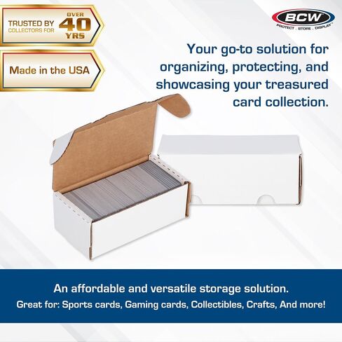 BCW 400-Count Storage Box for Trading Cards | 200 lb. Test Strength | (4-Count) in Saudi Arabia