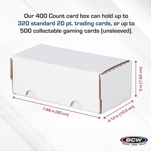 BCW 400-Count Storage Box for Trading Cards | 200 lb. Test Strength | (4-Count) in Saudi Arabia
