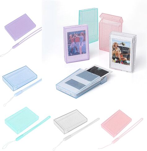 Sparkling Photo Boxes Portable Stylish Storage Boxes For 3 Inch Clear Treasured Photos Storage And Display Holder in Saudi Arabia