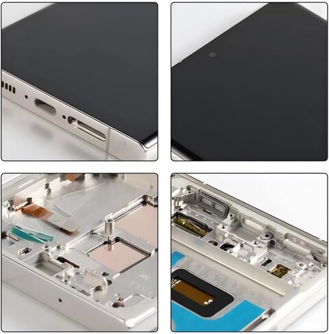 OLED GALAXY S23 استبدال الشاشة Ultra لـ SAMSUNG S23ULTRA 5G DISPACK Touch Screen Digitizer Assembly S918U S918B/DS S918U1 S918W S918E LCD Support Phunsprint و S-PEN (مع إطار أخضر+أدوات) in Kuwait