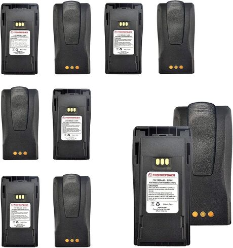 [10-Pack] ProMaxPower 1800mAh Ni-Mh Batteries for NNTN4851, NNTN4496, NNTN4497 Motorola Two-Way Radios CP040 CP150 CP200 CP200XLS EP450 GP3188 PR400 in Kuwait