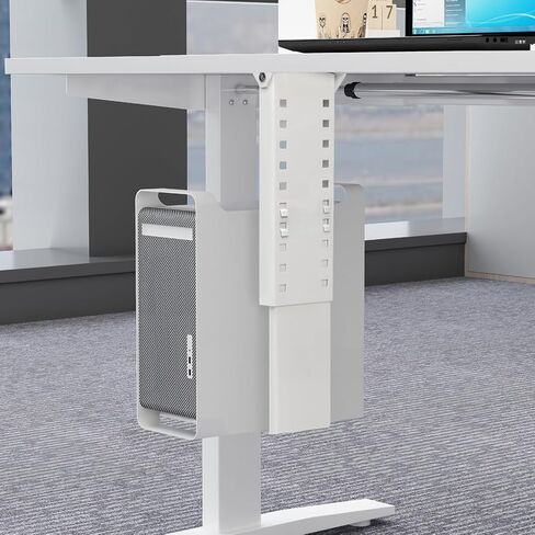 TooCust Heavy Duty Computer Wall Mount, Also Great for PC Mount Under Desk - Height Adjustable from 12" to 20", Width Adjustable from 5.7" to 8" - Computer Mount PC Holder Under Desk or On Wall in Kuwait