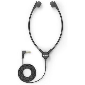 Philips ACC0233 Playback Stethoscope Headphones Dictation and Playback Systems Without Joint and One-Ear Hook 3.5 mm Jack Anthracite
