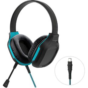 Gumdrop DropTech On-Ear Wired Headphones with USB-A Type and Long Tangle Free Chew-Proof Cord - Rugged Reliable Drop Tested and Comfortable for Kids K-12 Students Classroom & School Use - Black