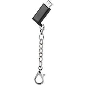 Keenso 5pcs Type C الشهير Micro USB محول بيانات محول بيانات الذكور ، محول بيانات لوحة المفاتيح المحمولة المضغوطة لوحدة التحكم في اللعبة (رمادي)