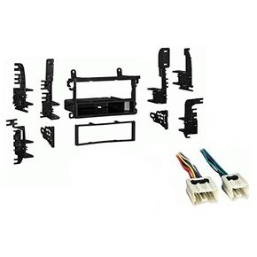 Ammarony Audio متوافق مع Nissan Frontier 2002 2003 2004 Single Din Stereo Harness Radio Radio Package Dash Kit
