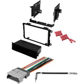 CACHÉ KIT930 Bundle with Car Stereo Installation Kit for Hummer H2 2003 – 2007 in Dash Mounting Kit, Harness, Antenna for Single or Double Din Radio Receivers (4 Item)
