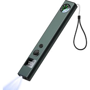 Green Laser Pointer with Green Light and Flashlight, Laser Pointer Long Distance for Presentations with Compass and Display Screen, USB Type C Rechargeable Work Light for Outdoors, Emergency, Work