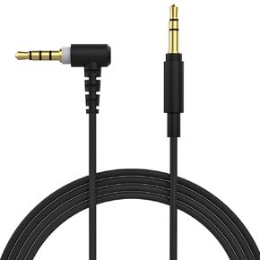 SAIPOMOR WH1000XM5 استبدال كابل سلك متوافق مع Sony WH-1000XM4 1000XM3 1000XM2 1000X ، MDR-XB950BT XB950N1 XB750BT XB650BT ، MDR-1A 10R ، WH-H910N H810 (أسود)