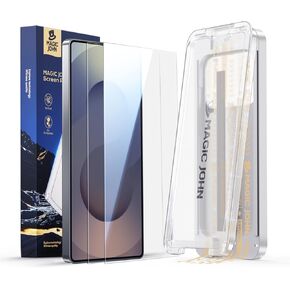 MAGIC JOHN 2 Pack for Samsung Galaxy S25 Ultra Screen Protector, with Shatterproof Tempered Film, Auto Dust-Elimination, Bubble Free & HD Clear, Easy Installation for Samsung Galaxy S25 Ultra
