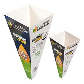 Disposable Funnel - Clean, Safe, Fast! - Combo Pack 8 oz and 32 oz - Pack of 12 Each