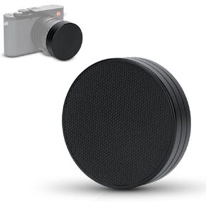 Metal Lens Cap Cover Protector for Leica Q3 43 Q3 Q2 Q Q-P QP Camera with PU Leather on Surface & Microfiber Fabric Interior Anti-Scratch Dustproof Protective Lens Cap Accessories for Q3 43 Q2 Q QP