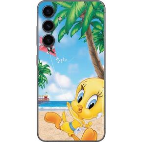Skinit Decal Phone Skin Compatible with Galaxy S23 FE - Officially Licensed Looney Tunes Tweety Bird iPod Design