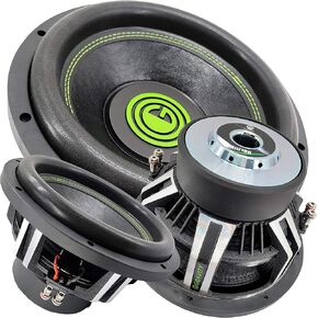 Car Vehicle Subwoofer Audio Speaker - 15 Inch Competition Grade Pressed Paper Cone, 2 Ohm DVC, Advanced Air Flow, 3500W Power for Stereo Sound System - Gravity Warzone GW15D2 (1 Subwoofer)