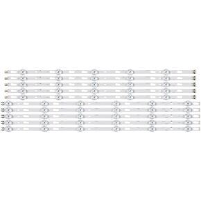 10pcs تلفزيون LED شرائط الإضاءة الخلفية تناسب Samsung UN60AU700G UN60TU7000F UN60TU700DF