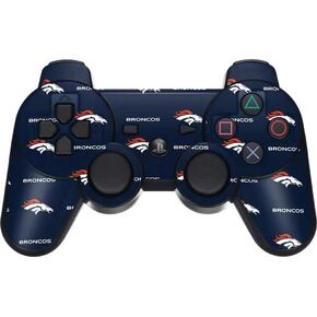Skinit Decal Gaming Skin Compatible with PS3 Dual Shock Wireless Controller - Officially Licensed NFL Denver Broncos Blitz Series Design
