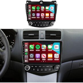 2G+64G for Honda Accord 7th 2003-2007 Car Radio Stereo,5.0Bluetooth,Wireless Carplay Android Auto,DSP EQ,FM/RDS,Build-in GPS,26UIs,Split Screen,SWC,RCA,AUX,MirrorLink,AHD Rear View Camera