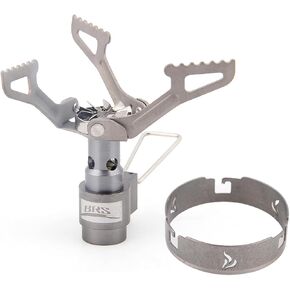 BRS Stove BRS 3000T Stove and Windscreen Combo Set Titanium Windshield Camp Stove Wind Screen with Storage Box for Outdoor Camping Backpacking
