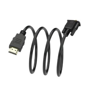 HD to VGA Cord - Display Port to VGA Adapter Cable | Stable Transmission Electronics Accessories for Projector Laptop Desktop PC Computer Monitor