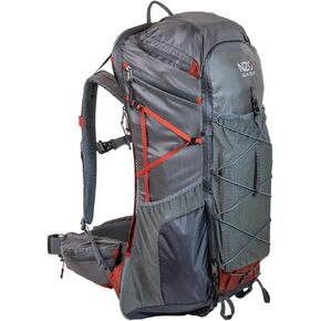 Near Zero 60L Dean Camping Backpack - Lightweight Hiking Backpack with Built-in Rain Cover, Adjustable Torso Frame, Hydration System Compatible, Trekking Pole Loop, Safety Whistle