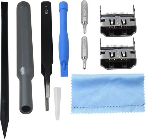 USonline911 2x HDMI Port and 1x Metal 5 inch Bit Driver and 2x Precision Bits for Sony Playstation 4 PS4, Display Socket Interface Jack Connector Repair Kit in Saudi Arabia