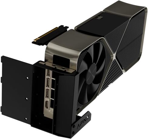 V1 Vertical GPU Holder Bracket+Riser Cable PCIE 5.0 -Black- in Saudi Arabia